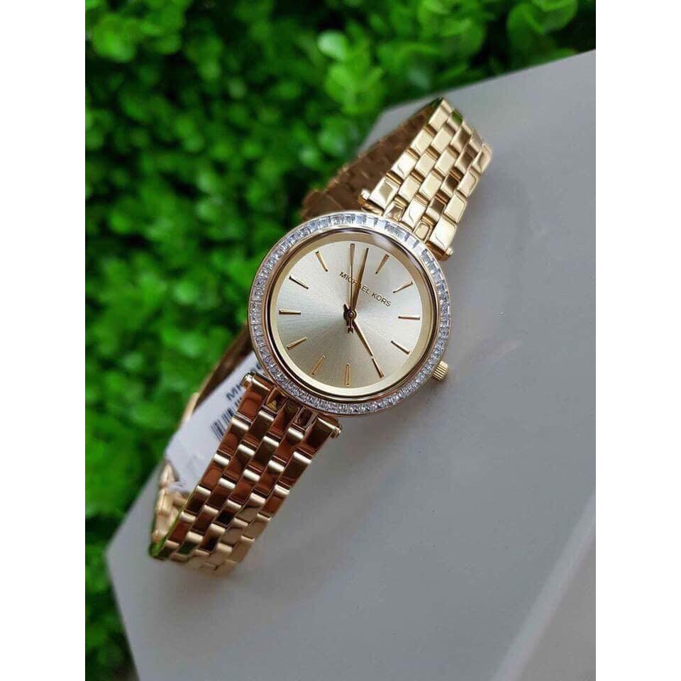 Đồng hồ nữ Michael Kors Darci Gold - Máy Quartz - Mặt kính cứng chống xước - Dây mạ màu vàng