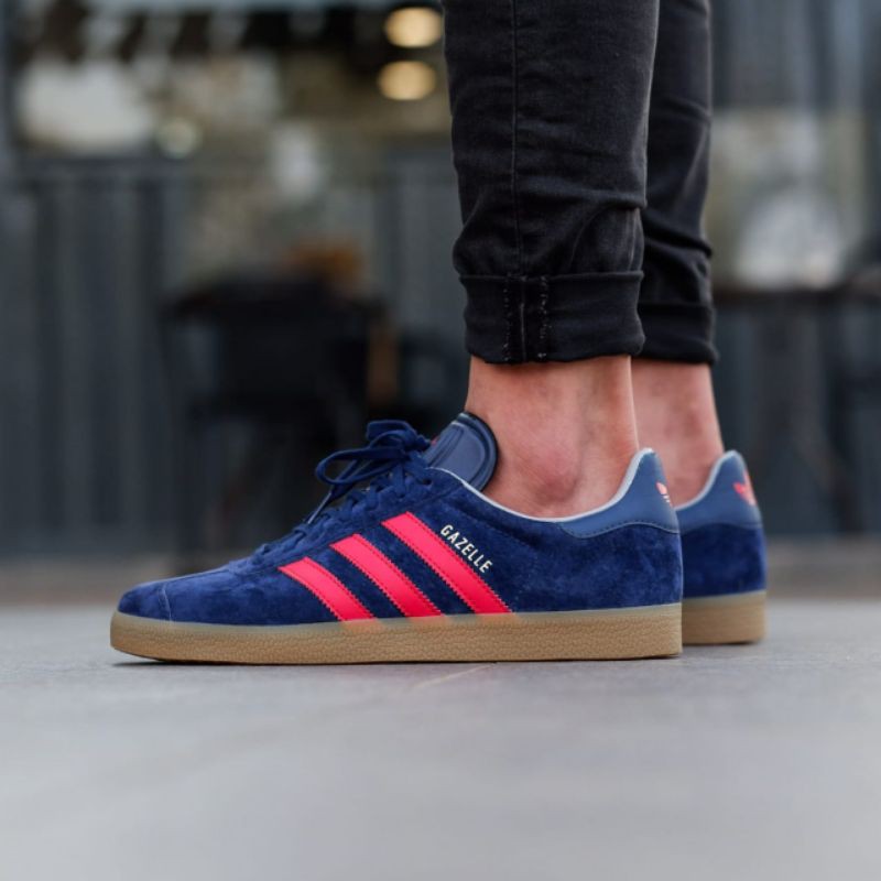 Giày Thể Thao Adidas Mi Gazelle Màu Xanh Navy Đỏ Size 40-44x