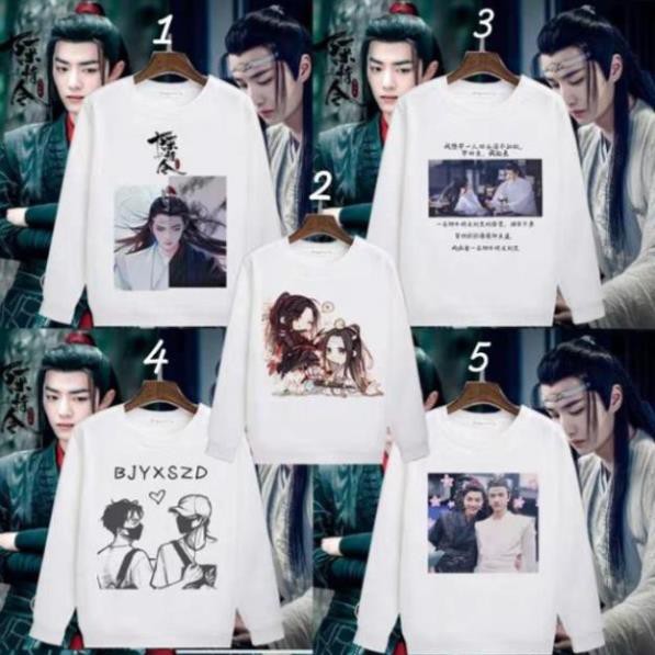 HOT- SALE- Áo Sweater In Hình Trần Tình Lệnh, Ma Đạo Tổ Sư, Tiêu Chiến, Vương Nhất Bác - áo HOT - áo chất