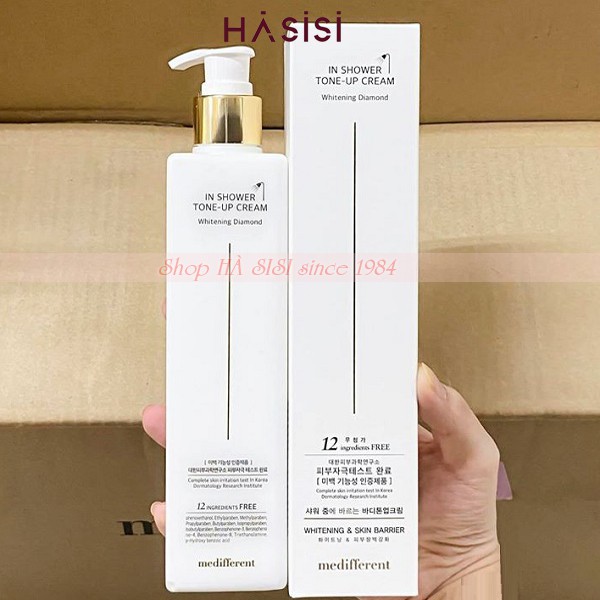 Sữa Tắm Trắng Da MEDIFFERENT - In Shower Tone-Up Cream Whitening Diamond 300ml