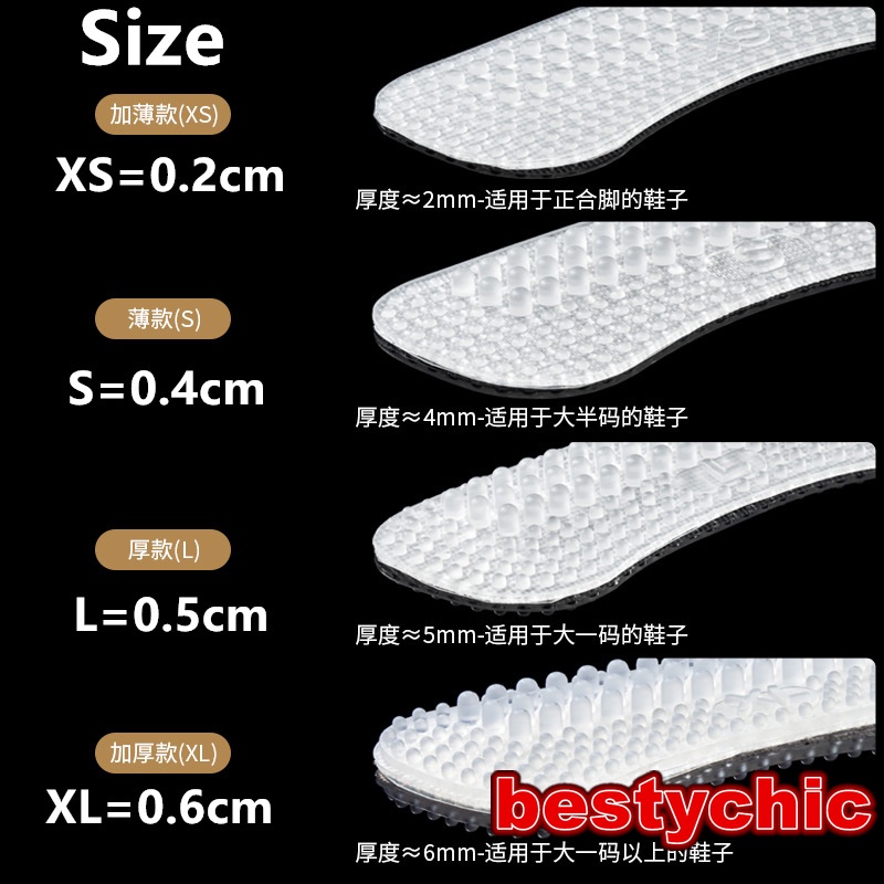1 Cặp Miếng Lót Gót Giày Bằng Silicon Mềm Trong Suốt Chống Trượt
