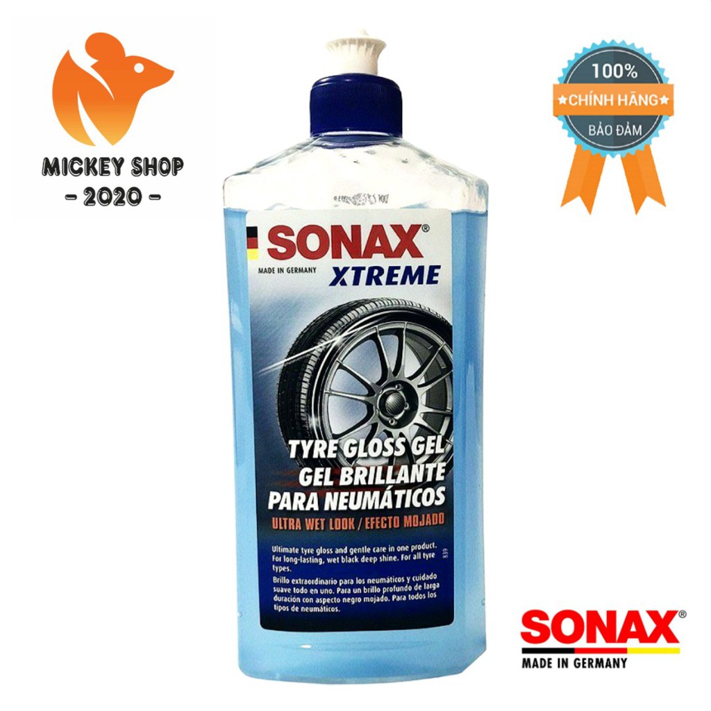 [ CAO CẤP ] Gel Làm Bóng Và Bảo Vệ Vỏ Lốp SONAX Tyre Gloss Gel 235241 500ml - CHÍNH HÃNG