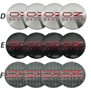 Set 4 logo gắn mâm bánh xe 56mm cho xe đua oz o.z - ảnh sản phẩm 3