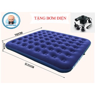 Đệm hơi cao cấp Bestway 67003 tặng kèm bơm điện 2 chiều