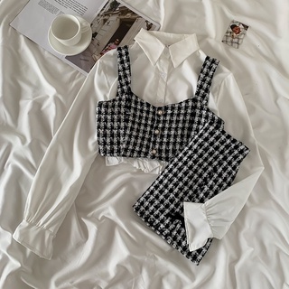 [SẴN CHÂN VÁY S] Set Váy Dạ Kẻ Caro Hottrend