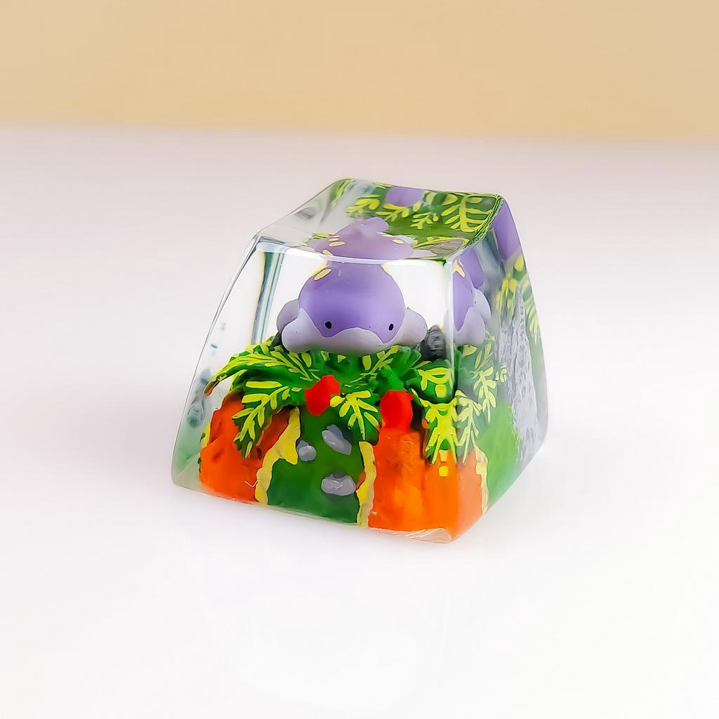Nút bàn phím Pokemon, nút bàn phím  Shiny Clodsire, Bàn phím nhân vật hoạt hình - Clodsire keycap,POKÉMON Artisan Keycap