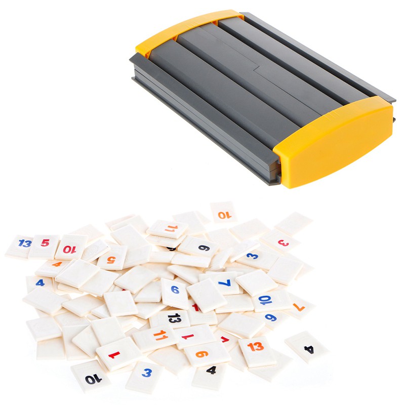 Trò Chơi Bảng Kỹ Thuật Số Gốc Israel Mạt Chược Rummikub 106 Gạch Du Lịch Gia Đình-168-OXUI3