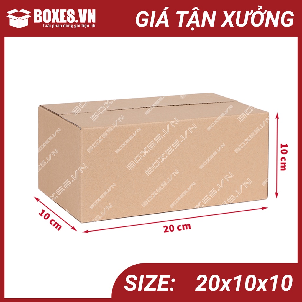 [Hỏa Tốc] Combo 400 Thùng Carton, Hộp Carton 20x10x10 đóng gói hàng