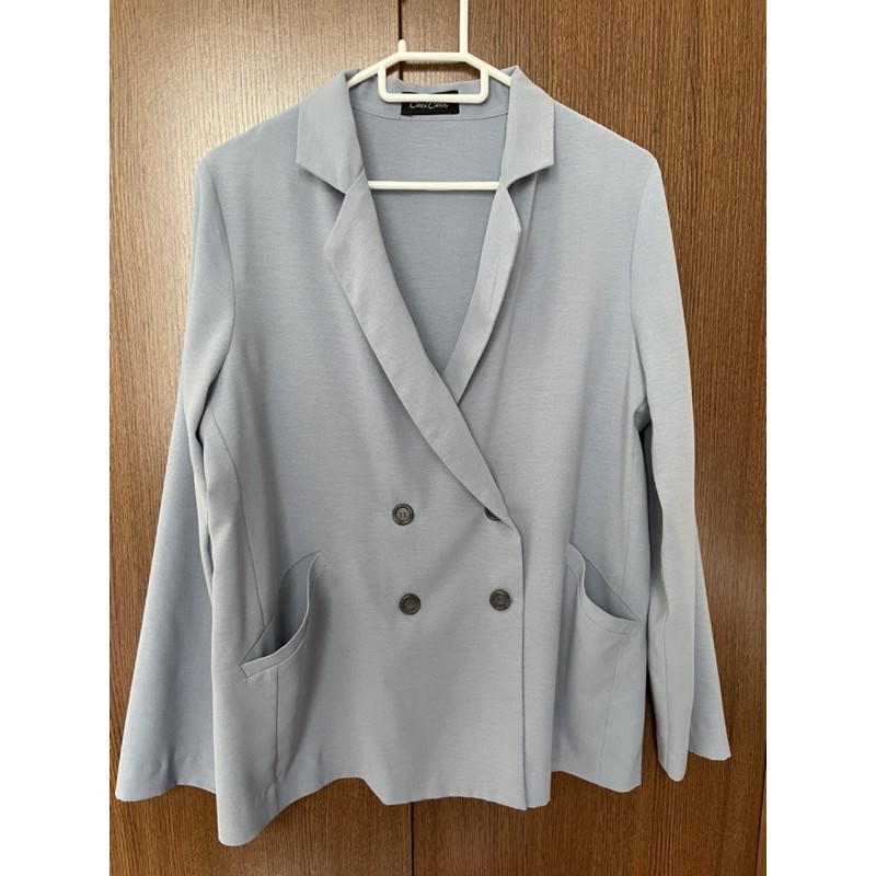 Blazer Ceci Cela 1 lớp màu xanh