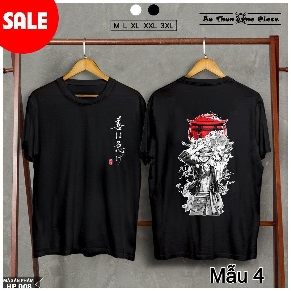 ⚡️Áo One Piece⚡️Áo Thun In Hình Gear 4 - Zoro Ace Mẫu Đen Giá Cực Rẻ | BigBuy360 - bigbuy360.vn