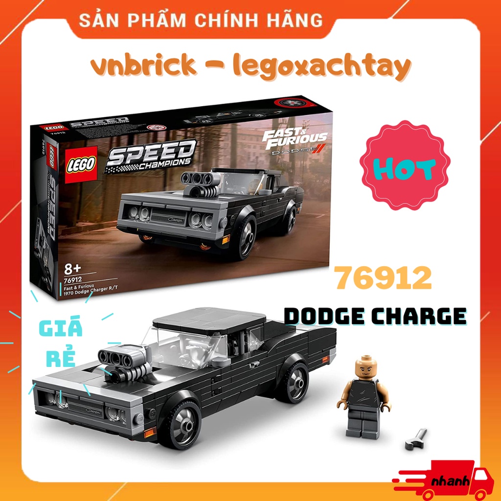 LEGO Speed Champions 76912 Fast & Furious 1970 Mô Hình Lắp Ráp Xe Dodge
