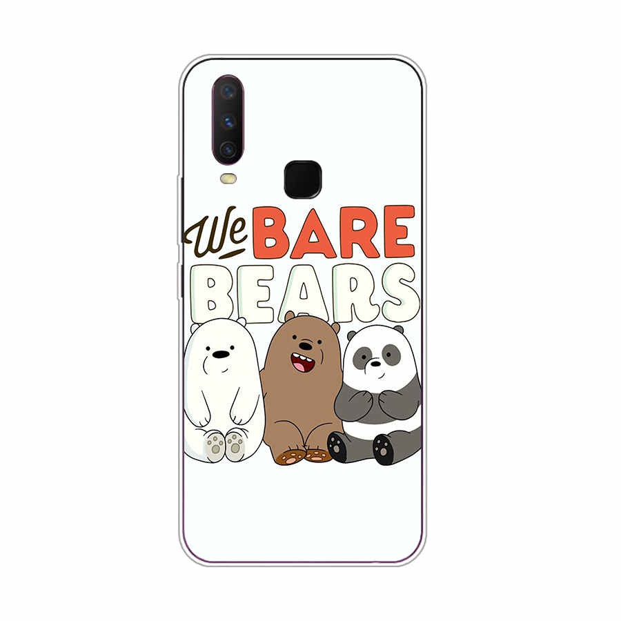 Ốp silicon Mềm In Hình Gấu We Bare Bears Cho Vivo Y20 / Y12 / Y15 / 2020 / Y83 / Y95 / Y11 2019