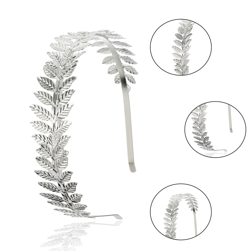 Băng đô cài tóc hình vương miện màu xanh dương chống mòn