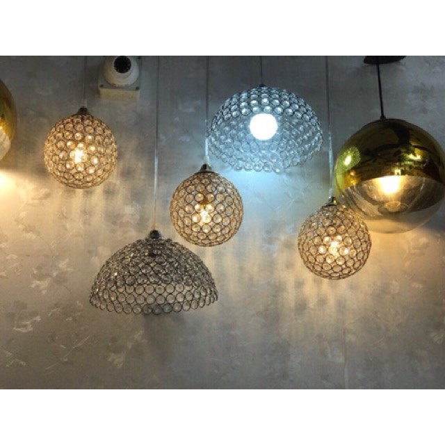Đèn thả phale hình cầu, đèn thả thông tầng; đèn thả decor,đèn trang trí phòng khách, đèn thả quán bar, tặng kèm bóng led