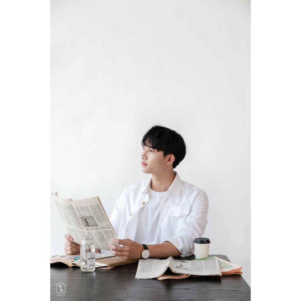 Sơ mi Nam tay dài cổ bẻ có 2 túi ngực SSSTUTTER vải thô đứng dáng 3 màu Lech Shirt | BigBuy360 - bigbuy360.vn