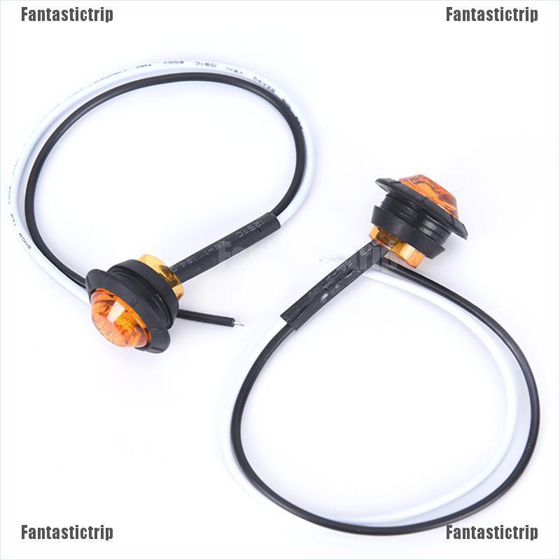 Bộ 10 Nút Đèn Led Tròn mini 12 / 24V