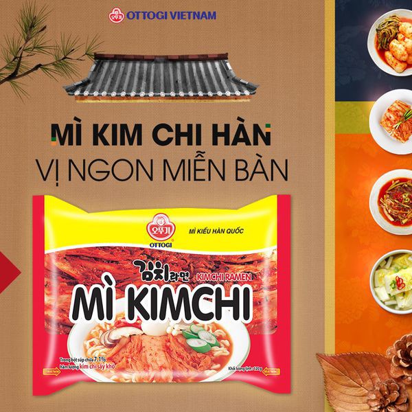 Mì Ottogi Kimchi gói 120gr | BigBuy360 - bigbuy360.vn