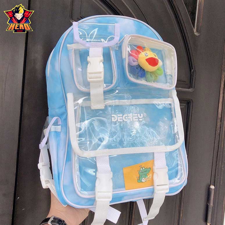 Balo Degrey xanh mây dễ thương, chất liệu Polyester cao cấp. mang đi làm, đi học, đi chơi