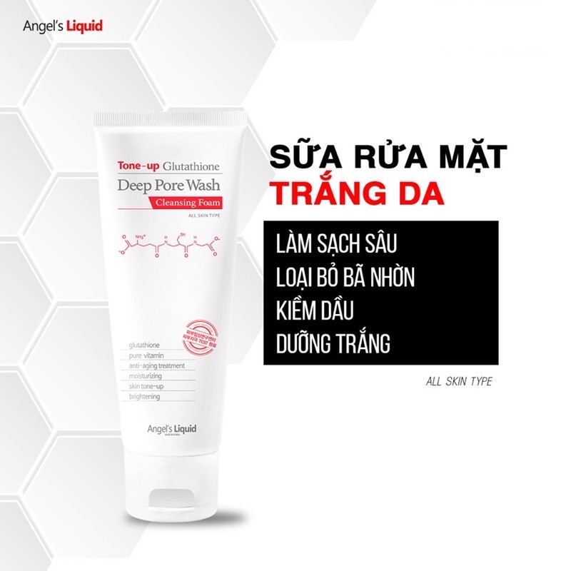 Bộ kit dưỡng trắng da, làm mờ thâm nám 7days Angel’S Liquid whitening program Glutathion Special