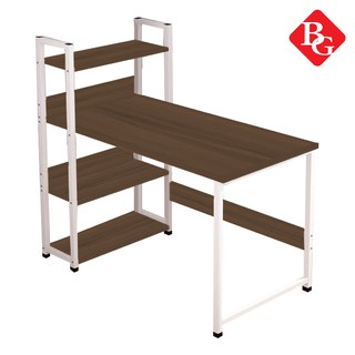 Mua BG Bàn làm việc học tập kèm kệ sách đa năng  model T9010 khung trắng (D90XR40XC120CM)