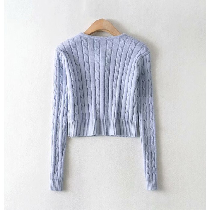 Áo Cardigan Dệt Kim Tay Dài Dáng Ngắn Phong Cách Phương Tây | BigBuy360 - bigbuy360.vn