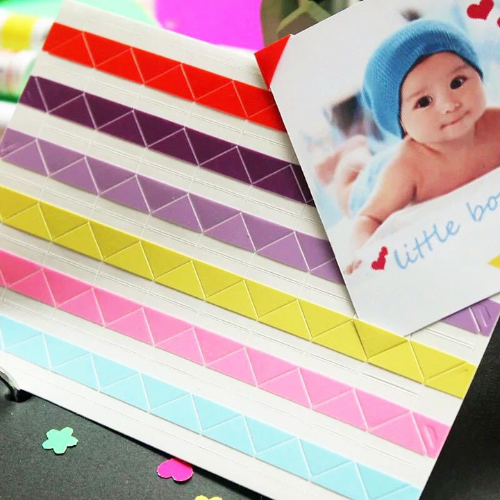 Phụ kiện dán ảnh scrapbook, dán góc ảnh