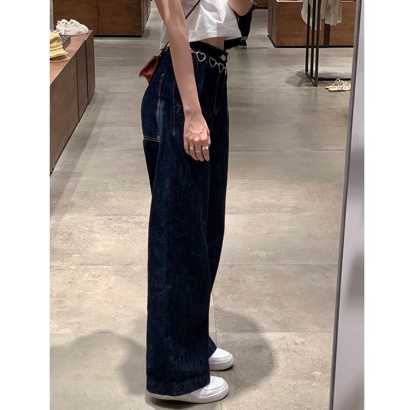 IMAODOU Quần jean dài ống rộng lưng cao phong cách Hàn Quốc thời trang mùa hè mới cho nữ | BigBuy360 - bigbuy360.vn