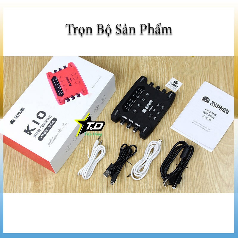 Sound card XOX K10 bản 2018 cho micro thu âm có autu-tune- Dòng sound card k10 có hỗ trợ cài đặt các phầm mền