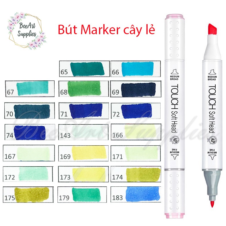 Bút Marker Cây lẻ - Touch Soft - Gam xanh 2 ( 10k/ cây ) - Page 6