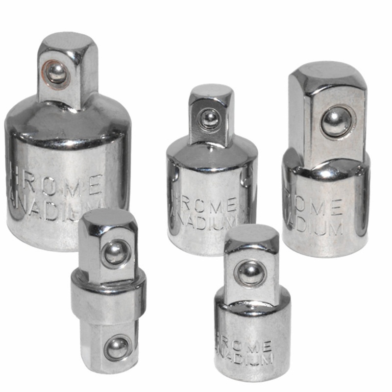 Set 5 Đầu Chuyển Đổi Bánh Cóc Hình Vuông 1 / 2 / 3 / 8 / 1 / 4-inch