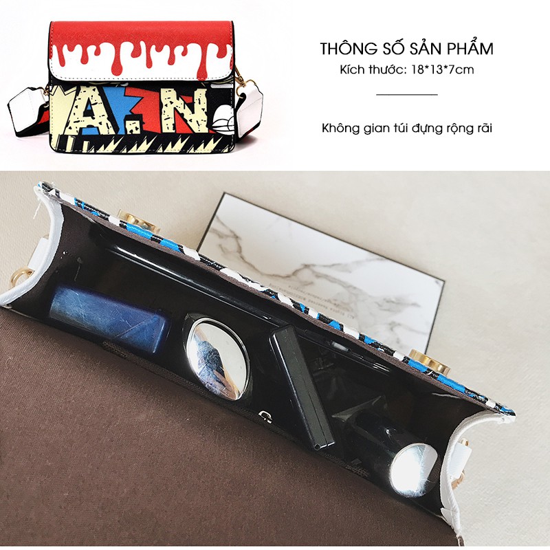 [HOT] Túi Đeo Chéo Vẩy Sơn Thời Trang Cá Tính X8443