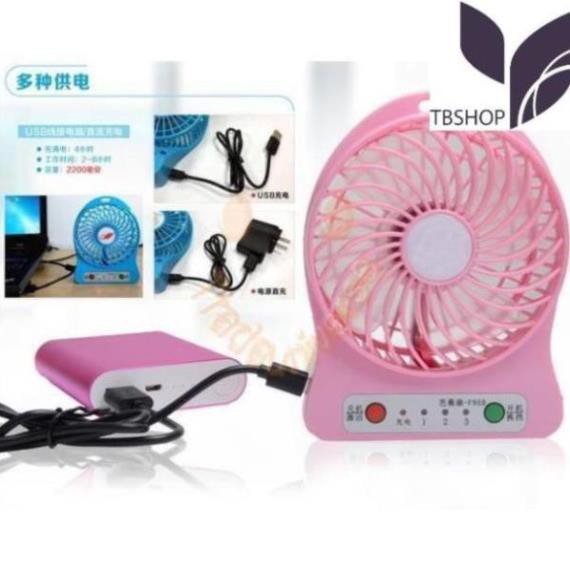 Quạt Sạc Tích Điện USB mini Fan