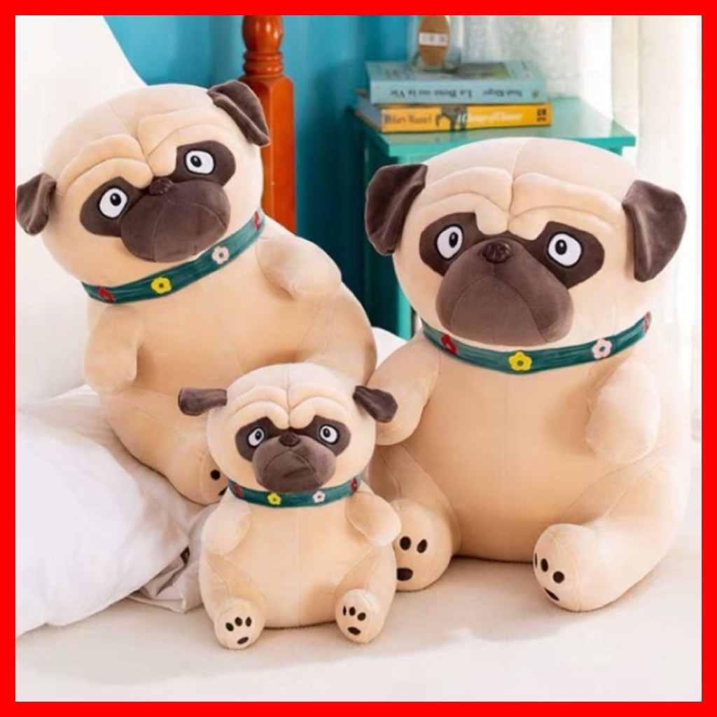 Gấu bông chó Pug mặt xệ 🐕cao cấp🐕 - Chất liệu mịn cao cấp, dễ thương - GB42