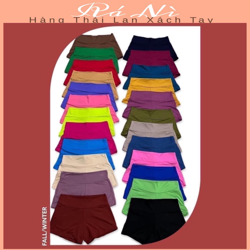 Quần Sọt Đùi Tập Gym Quần Short Váy Chất Thun Co Giản Thoải Mái Rainbow Thái Lan Freesize