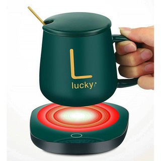 Máy Hâm Nóng Mini Bằng Điện-Đế Hâm Nóng Đồ Uống Kèm Cốc