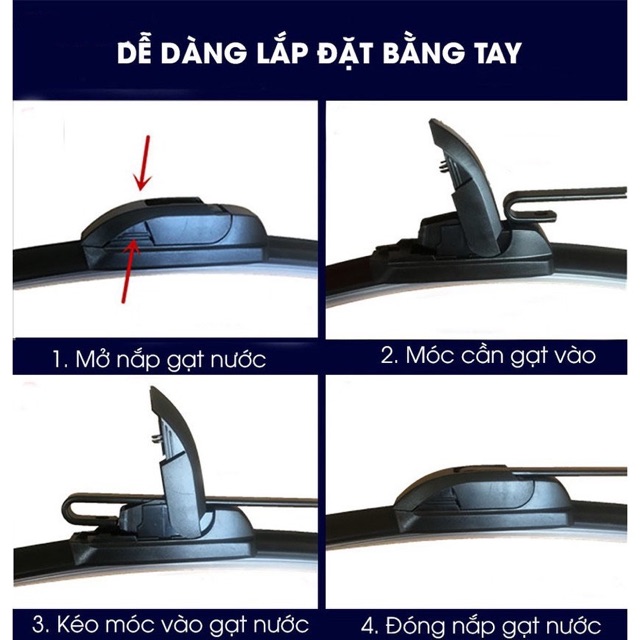 Gạt mưa ô tô Bosch xương mềm Aerofit, xương cứng Advantage