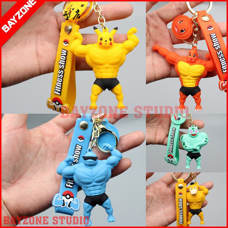 Mô hình pikachu lực sỹ kèm móc khóa siêu đẹp