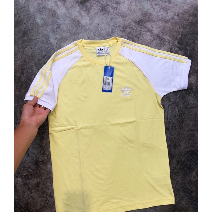 Áo Adidas tay phối màu 271 CLFN DM7630 3-STRIPES TEE