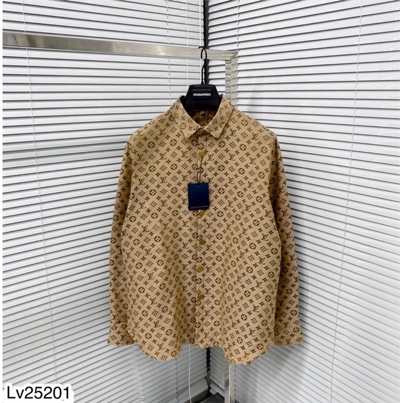 Áo Sơ Mi Nam Cúc Đồng LV Chất Bò Đủ Màu-Sơ Mi Nam Cao Cấp Hàng SPF