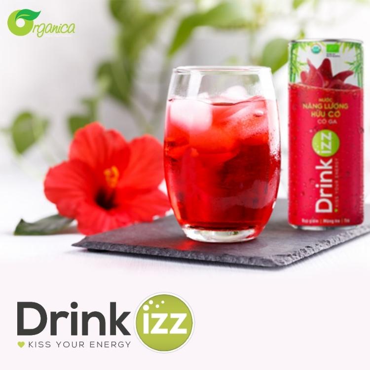 Nước Tăng Lực Tự Nhiên Hữu Cơ Drinkizz 250ml, Nước Uống Organic