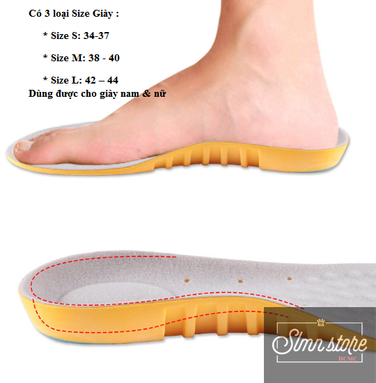 [Chọn size] Miếng lót giày thể thao Yellow Sport chuyên dụng, Lót giày cả bàn cao cấp siêu êm chân, khoáng khí