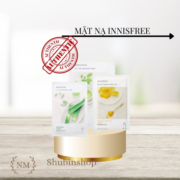 Mặt nạ innisfree 𝐇𝐀̀𝐍 𝐐𝐔𝐎̂́𝐂 Mặt nạ giấy Innisfree My Real Squeeze Mask