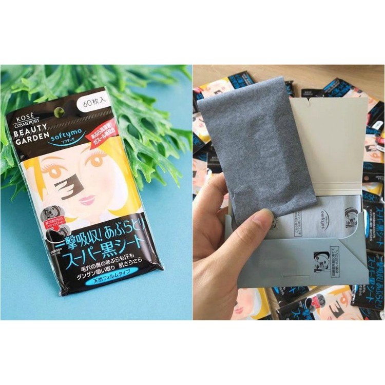 Giấy thấm dầu Kose đen than hoạt tính 60 tờ - Nhật | BigBuy360 - bigbuy360.vn