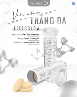 CosmeHeal Healthy White Efferglow dưỡng trắng da dạng sủi ( 1 ống 10 viên)