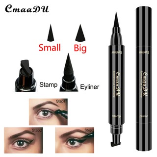 cmaadu Bút kẻ mắt có đầu kẻ đuôi mắt 2 trong 1 chống nhòe kháng nước