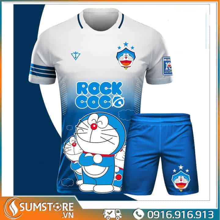 Áo Đá Bóng Độc Lạ Cực Dễ Thương – Doremon 14 - Bộ Quần Áo Bóng Đá Nam Nữ Mới Nhất