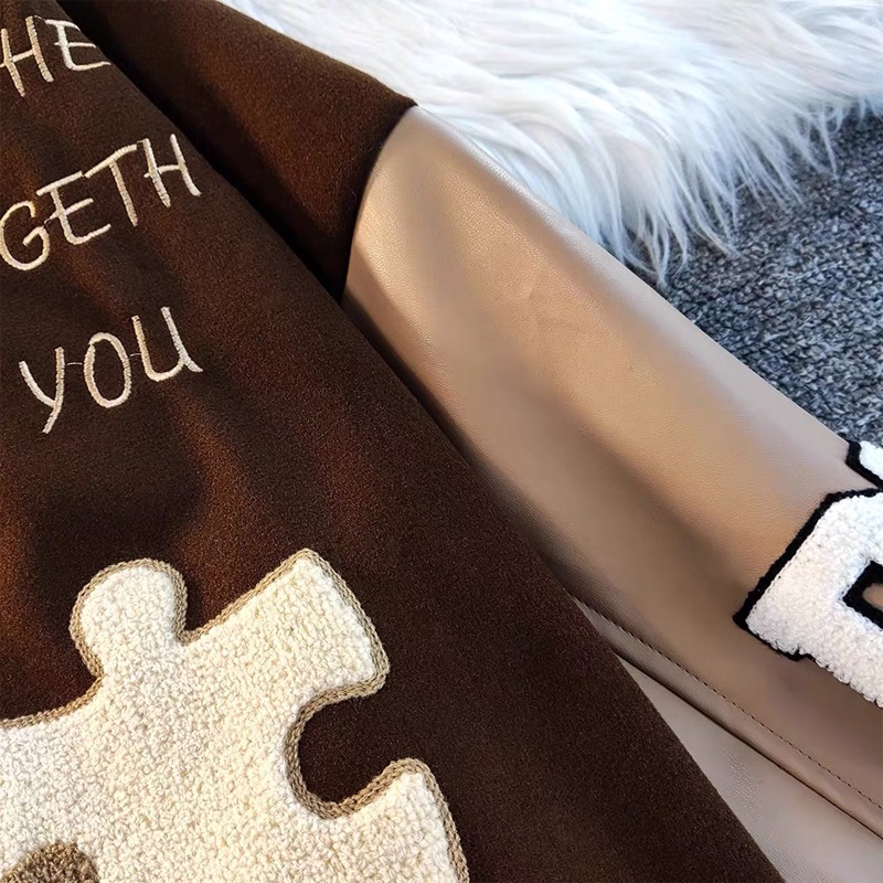 Áo Khoác Bóng Chày Dáng Rộng Thêu Họa Tiết Thời Trang Cao Cấp Dành Cho Nam Nữ