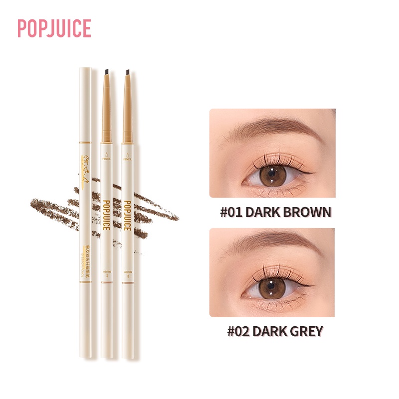 Bút chì kẻ lông mày POPJUICE Ireneda hai đầu mềm mịn