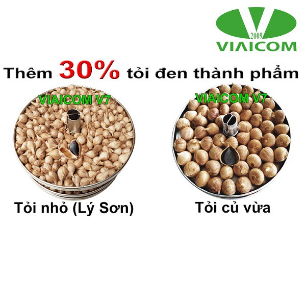 [FREE SHIP toàn quốc ] Máy làm tỏi đen VIAICOM V7 Đỏ Công nghệ nhật bản 2021 [Tặng túi tỏi đen cô đơn 100g ]