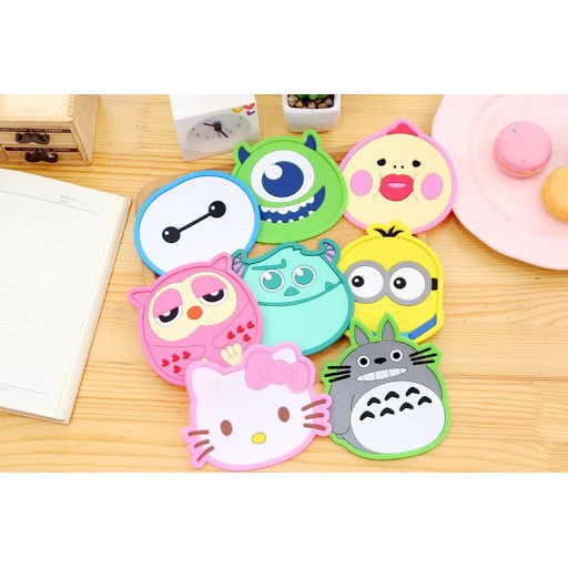 [⚡SALE SỐC⚡]  LÓT LY NHIỀU HÌNH CUTE DECOR CHO BÀN ĂN